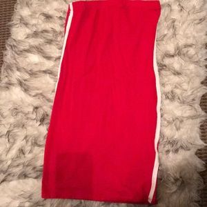 A’gaci Halter Red Dress